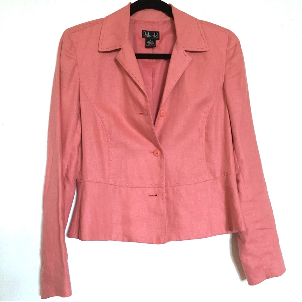Rafaella Pink Linen Jacket
